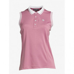 PS of Sweden Sleeveless Polo shirt, Minna, Raspberry