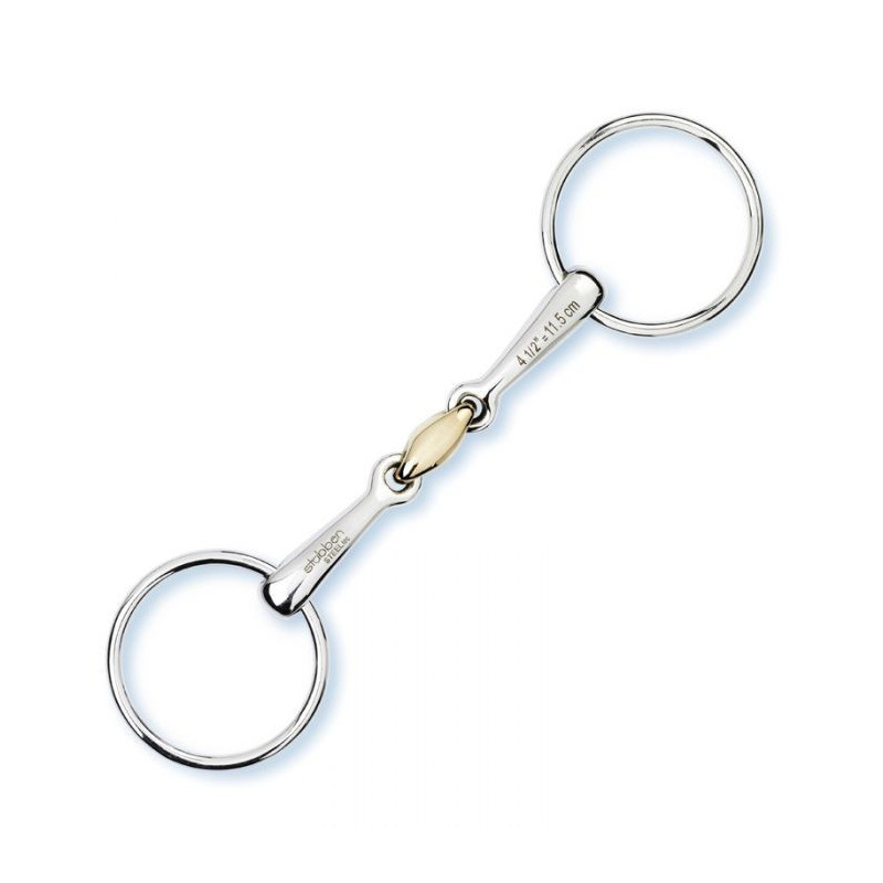 Stübben Loose-Ring-Snaffle / Bradoon, double broken