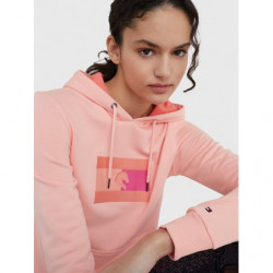 TOMMY EQUESTRIAN HOODIE WITH LOGO APPLICATION STYLE SUNSET PEACH