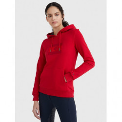 TOMMY EQUESTRIAN HOODIE WITH LOGO APPLICATION STYLE PRIMARY RED