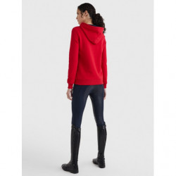 TOMMY EQUESTRIAN HOODIE WITH LOGO APPLICATION STYLE PRIMARY RED