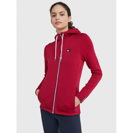 TOMMY EQUESTRIAN TRAINING JACKET COLOR BLOCK ROYAL BERRY