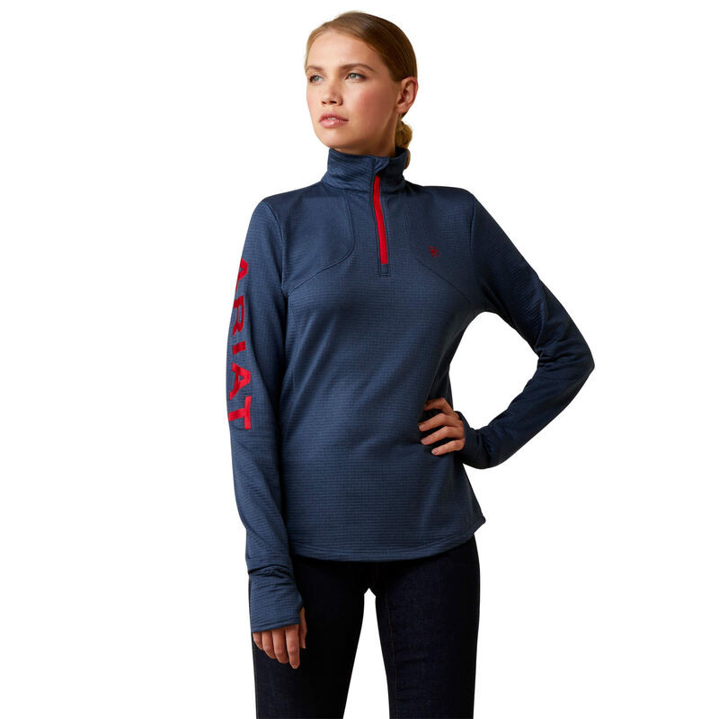 Ariat Team Gridwork 1/4 Zip Baselayer