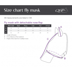 QHP Fly Mask with detachable nose flap