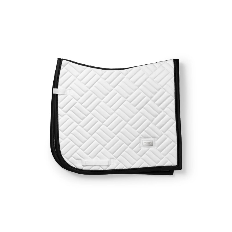 Equestrian Stockholm Dressage Saddle Pad Modern White