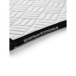 Equestrian Stockholm Dressage Saddle Pad Modern White