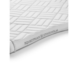 Equestrian Stockholm Dressage Saddle Pad Modern White