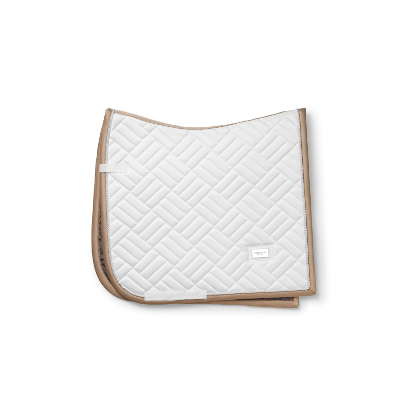 Equestrian Stockholm Dressage Saddle Pad Modern White