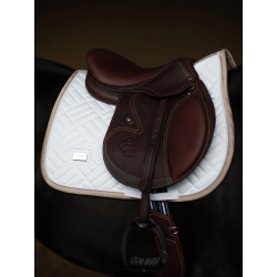 Equestrian Stockholm Jump Saddle Pad Modern White