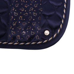 QHP Rosa Navy Saddle Pad
